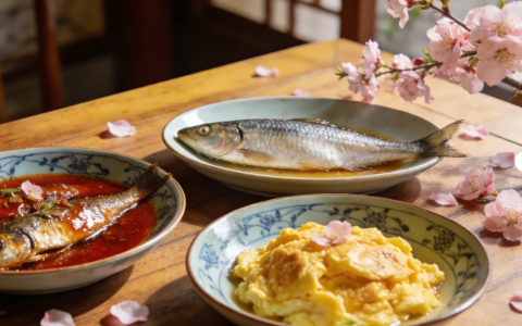 春季时令鲜品：开凌梭创意菜式（清蒸、酱烧、梭鱼抱蛋，凸显本味）