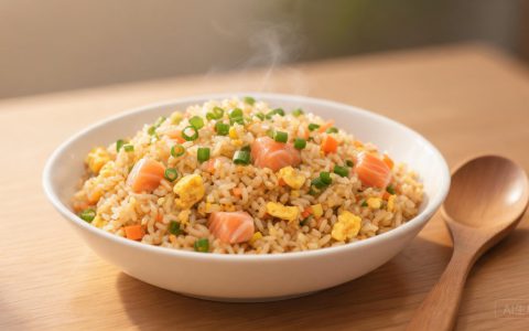 三文鱼炒饭粒粒分明！2个技巧