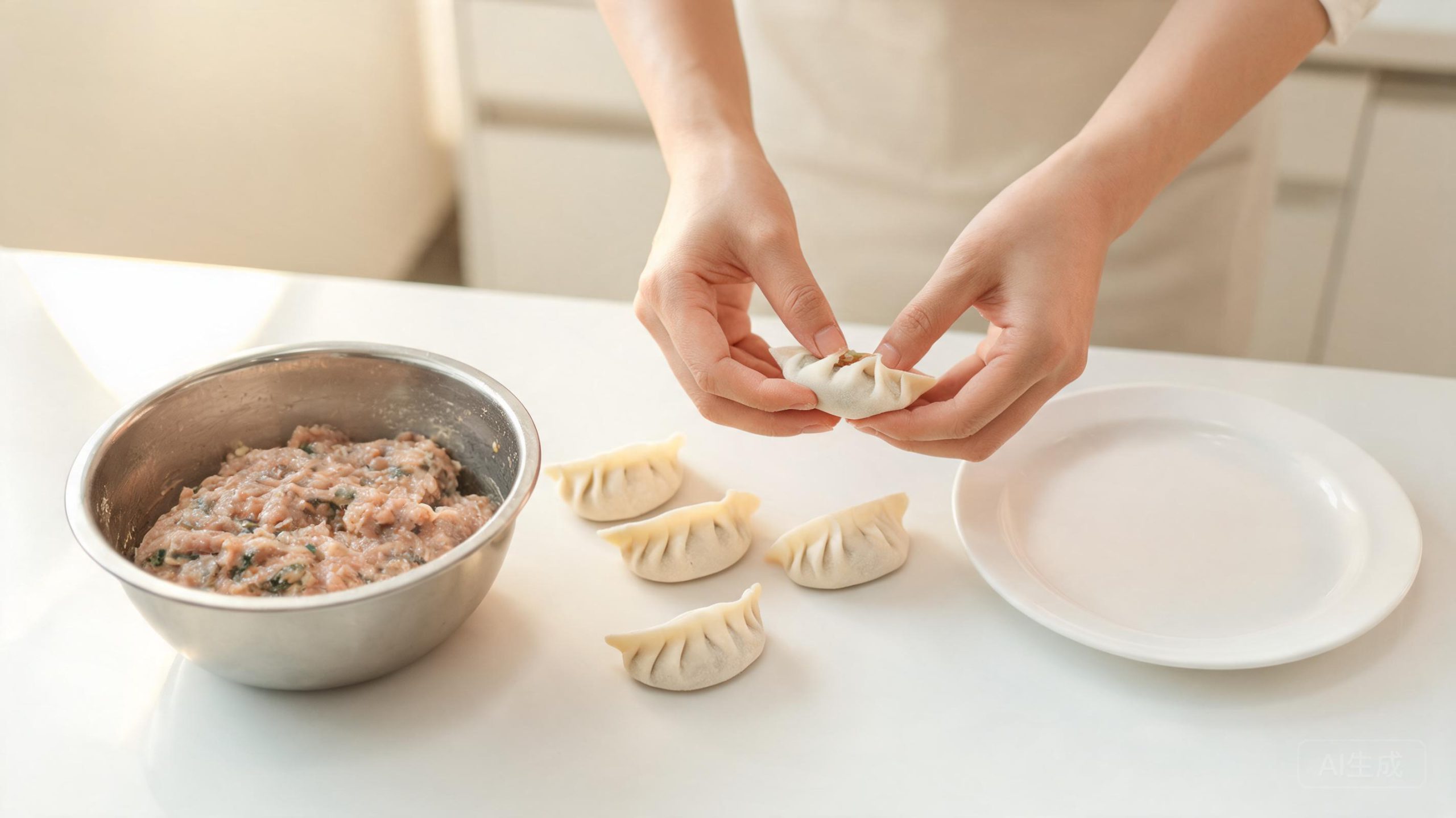鲅鱼饺子:打水150毫升,馅才鲜嫩弹牙!