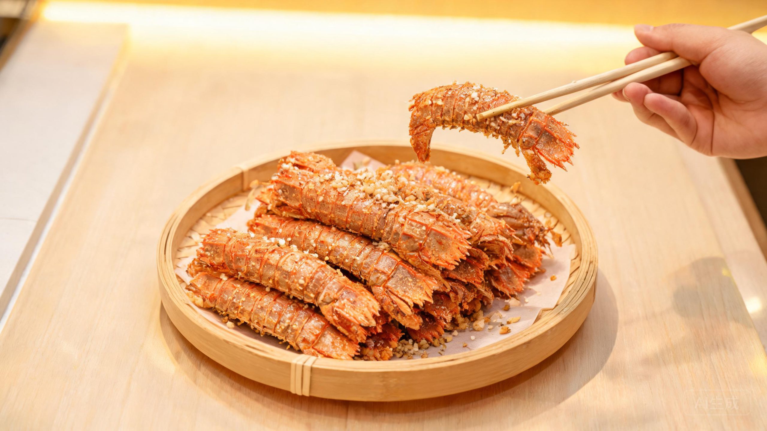 椒盐皮皮虾壳酥肉嫩！3步炸出宵夜摊味道