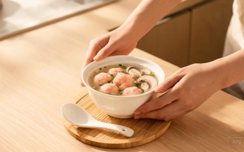 口蘑虾滑鲜掉眉毛！3步煮出弹牙清汤