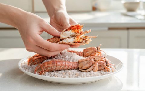 盐焗皮皮虾：盐多火稳肉才弹