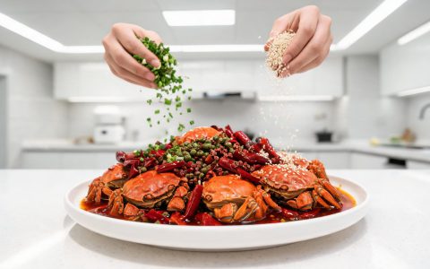 香辣蟹：油温对了壳才酥