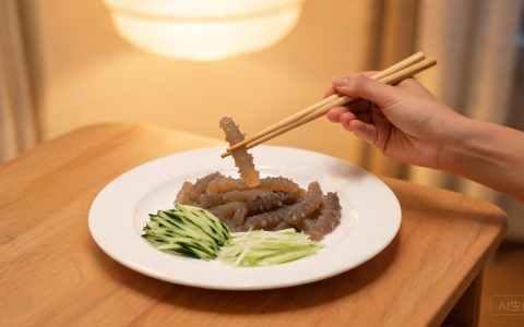 重阳给长辈做道凉拌海参，先学会挑和发这两步