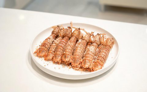 皮皮虾香烤，团餐出品的标准做法