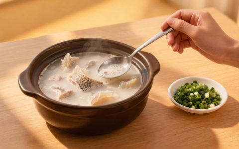 鲟鱼软骨煲，一锅汤出两份菜