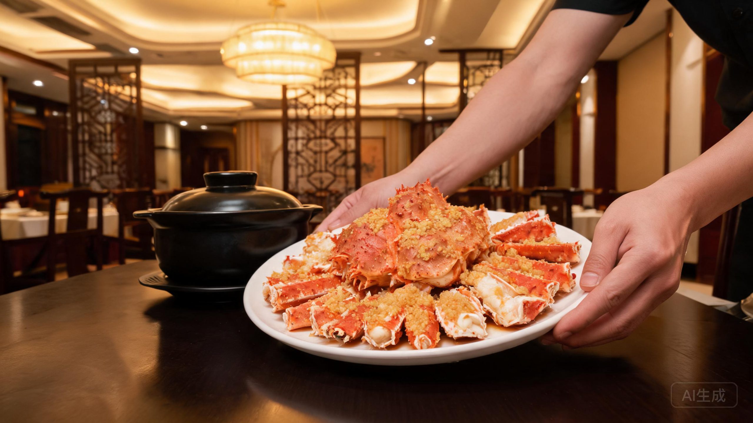 帝王蟹避风塘，油温比配料更要紧