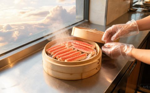 雪蟹腿蒸八分钟，肉不缩的诀窍在盐