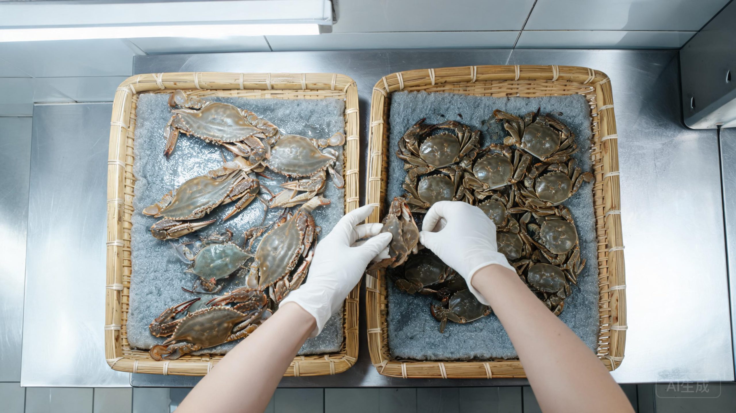 梭子蟹河蟹暂养，掉膏掉腿都是钱