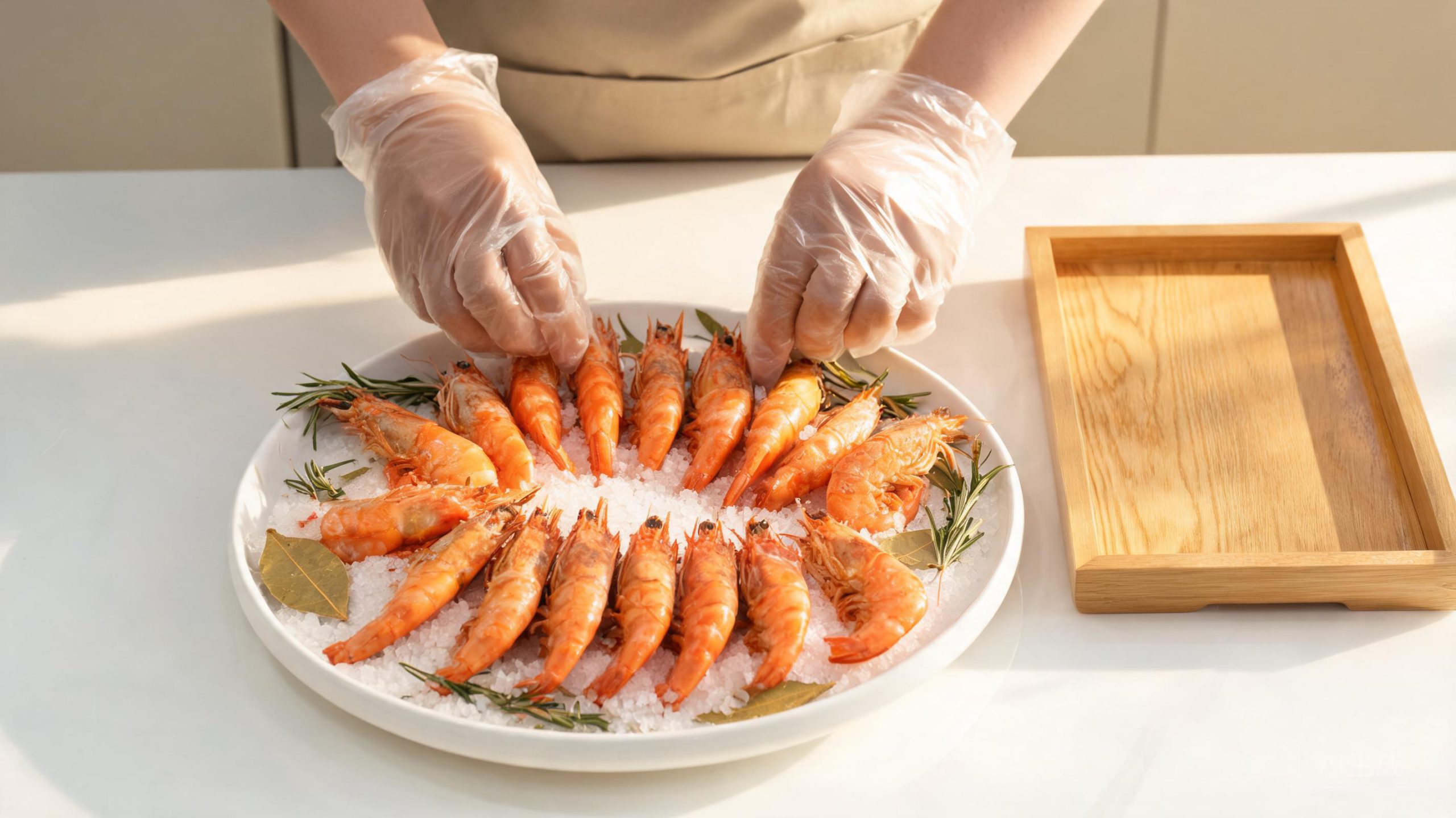 大明虾盐焗，团餐出菜怎么保量又保味