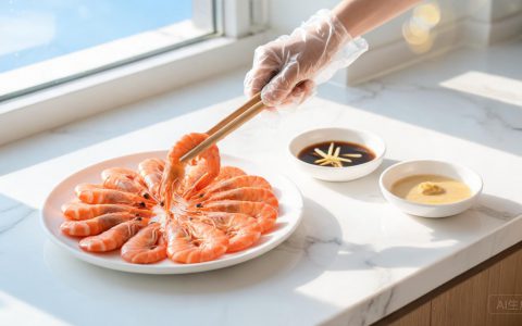 白灼基围虾总觉得寡淡？烫的时间对了，蘸料别乱调